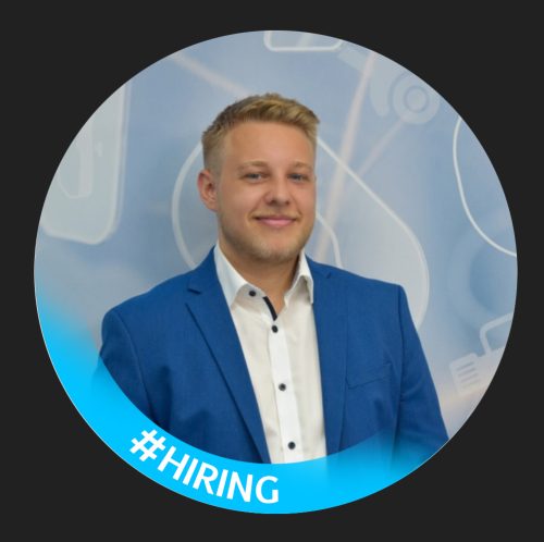 Hiring Hashtag im LinkedIn Profilbild